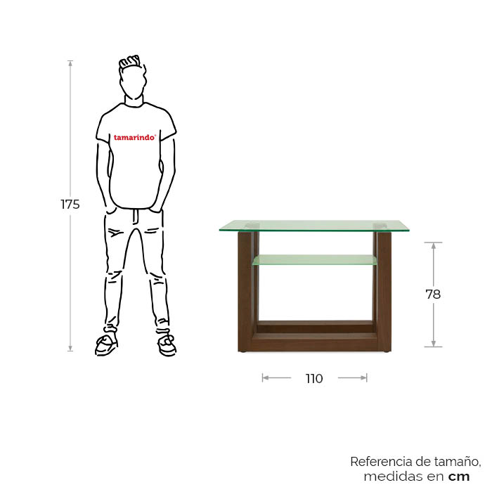 Mesa Consola Nogal Avek | Mesas Consolas | salas